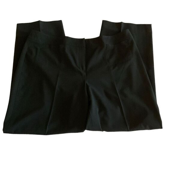 Talbots Pants Trouser Casual Stretch Black Zipper Button Front Inseam 28 Inch 16 - Picture 7 of 13